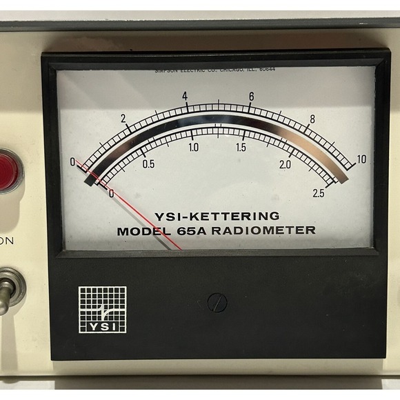 YSI Kettering Radiometer 65A Sensor Yellow Springs Instrument Powers On